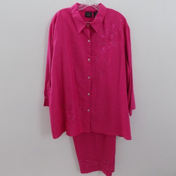 Laura Scott Woman Tops - Laura Scott Woman Hot Pink Pantsuit